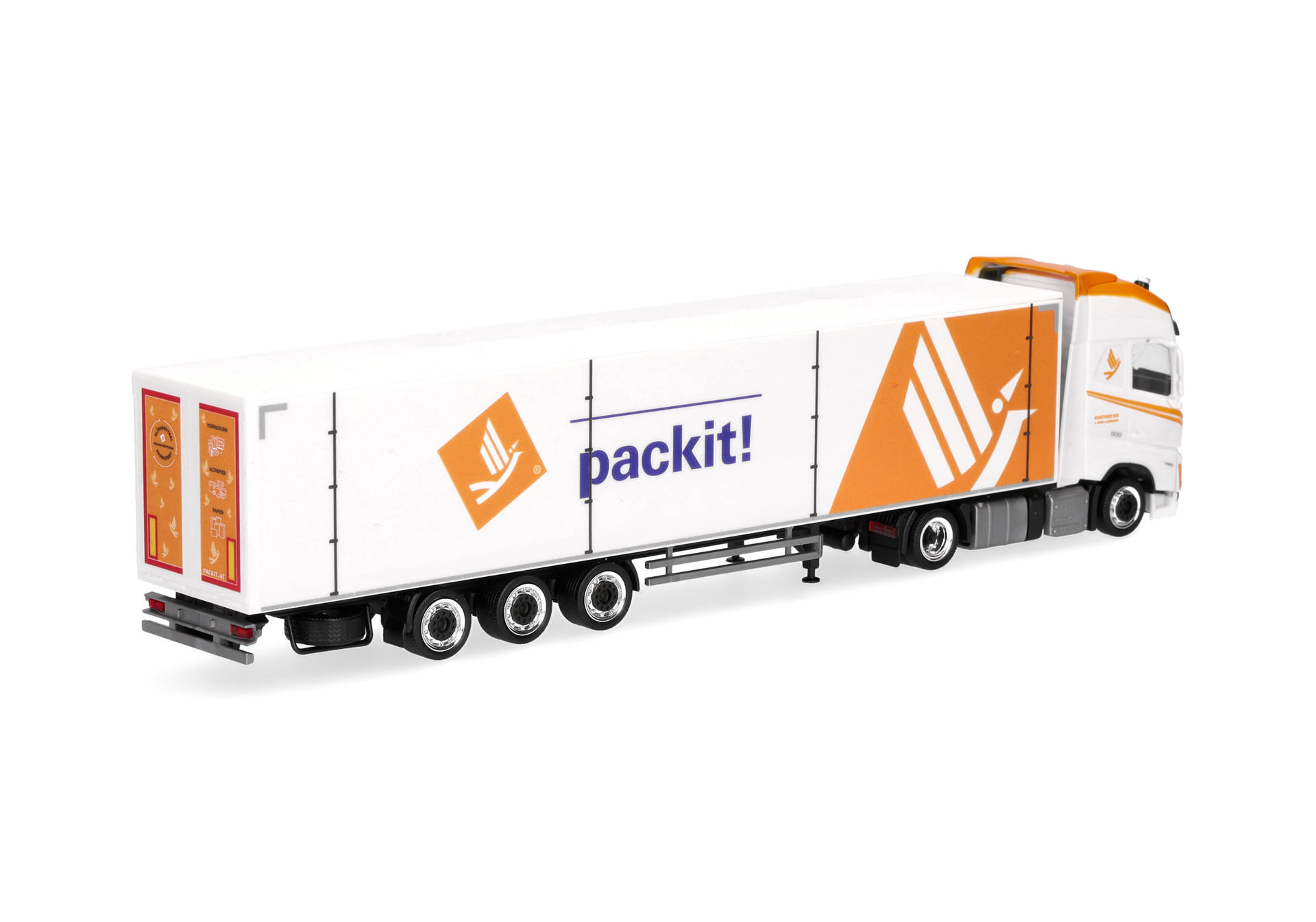 Volvo FH GL XL 2020 walking floor semitrailer truck "Pack it" (Austria)