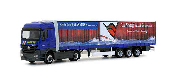 Mercedes-Benz Actros LH Gardinenplanen-Sattelzug "Emden"