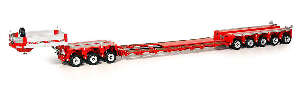 Goldhofer XLE low Boy Trailer 8-axles, red