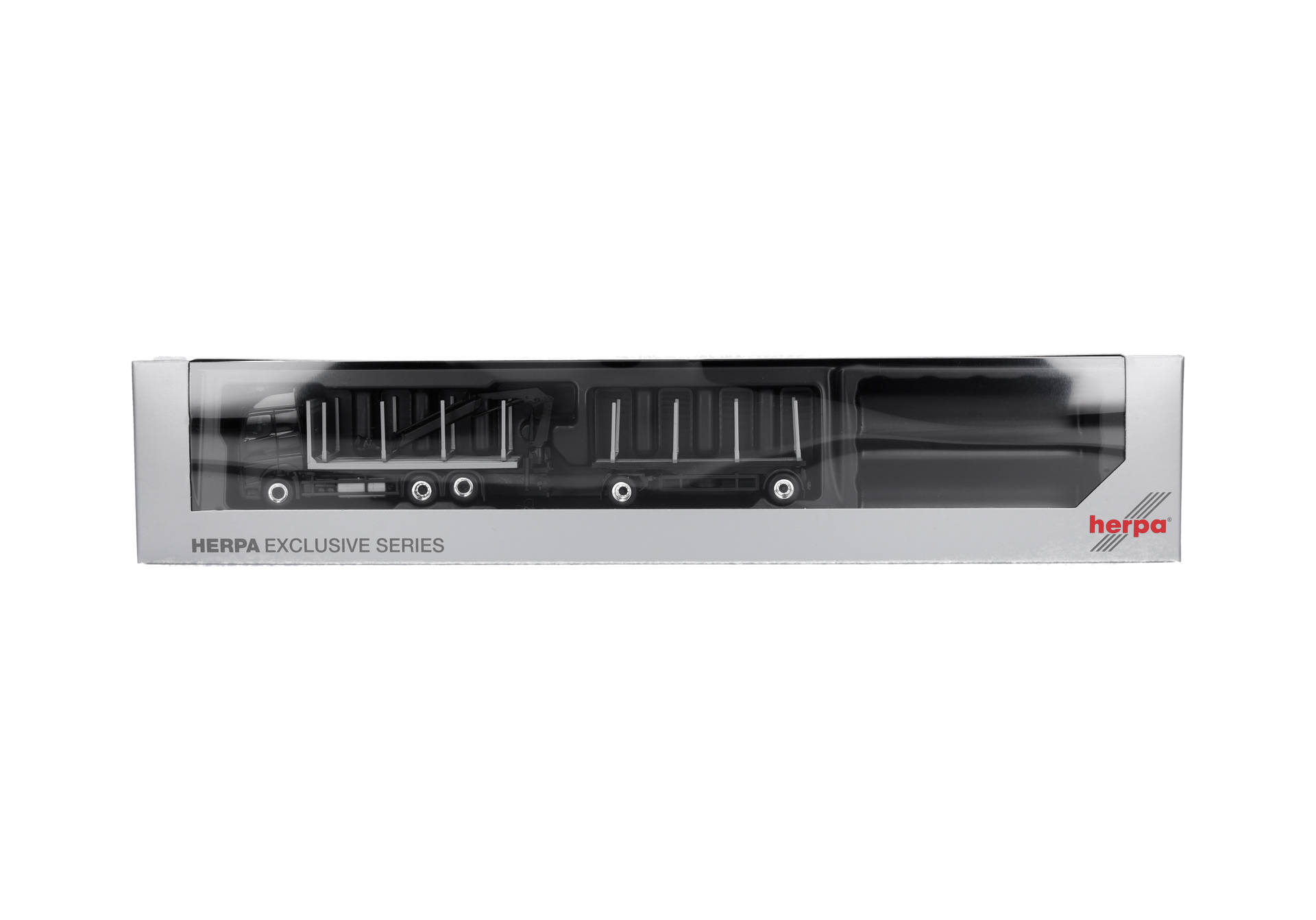 Mercedes-Benz Arocs 18 Bigspace timber transport truck, black