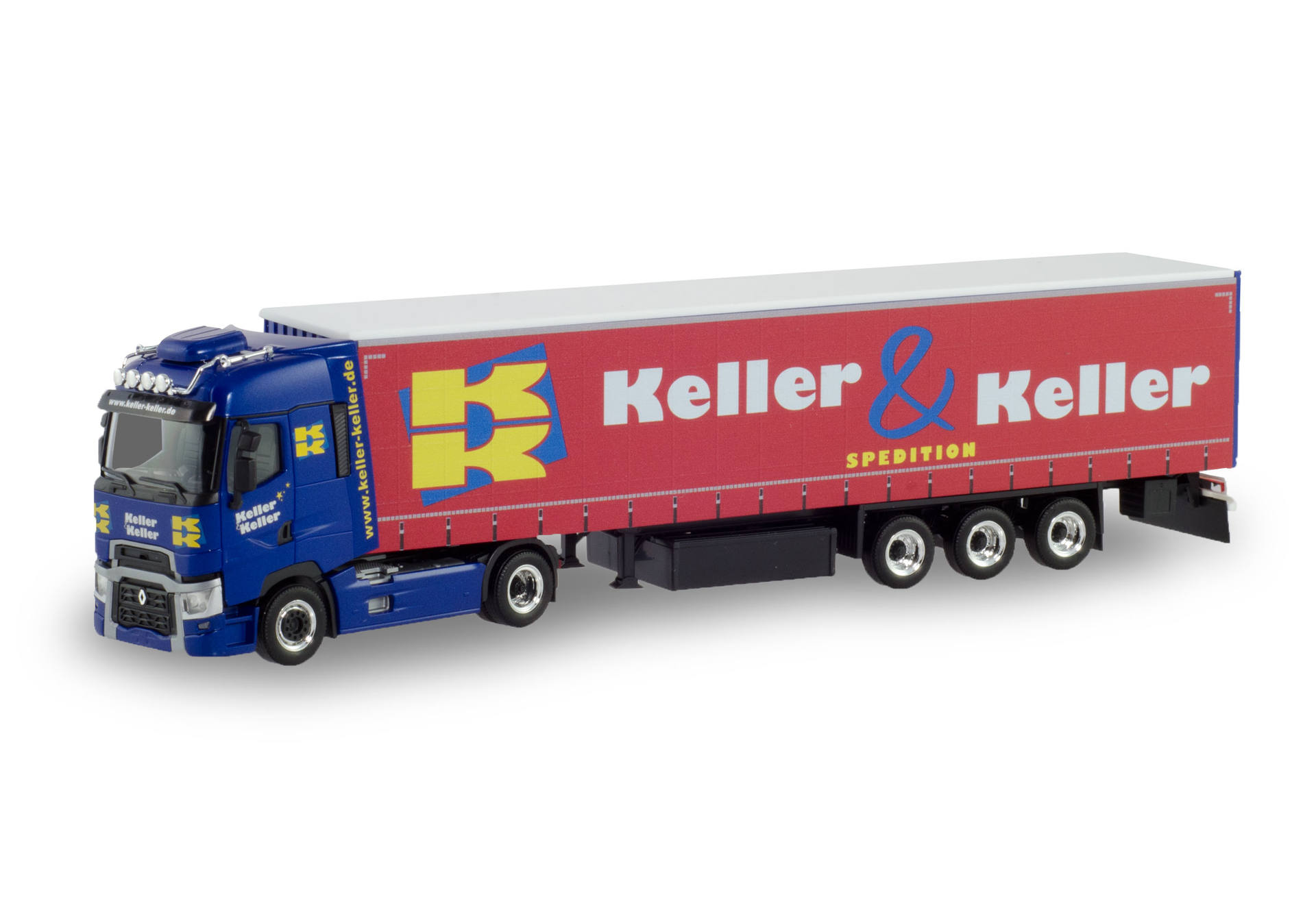 Renault T Curtain canvas trailer "Keller & Keller"