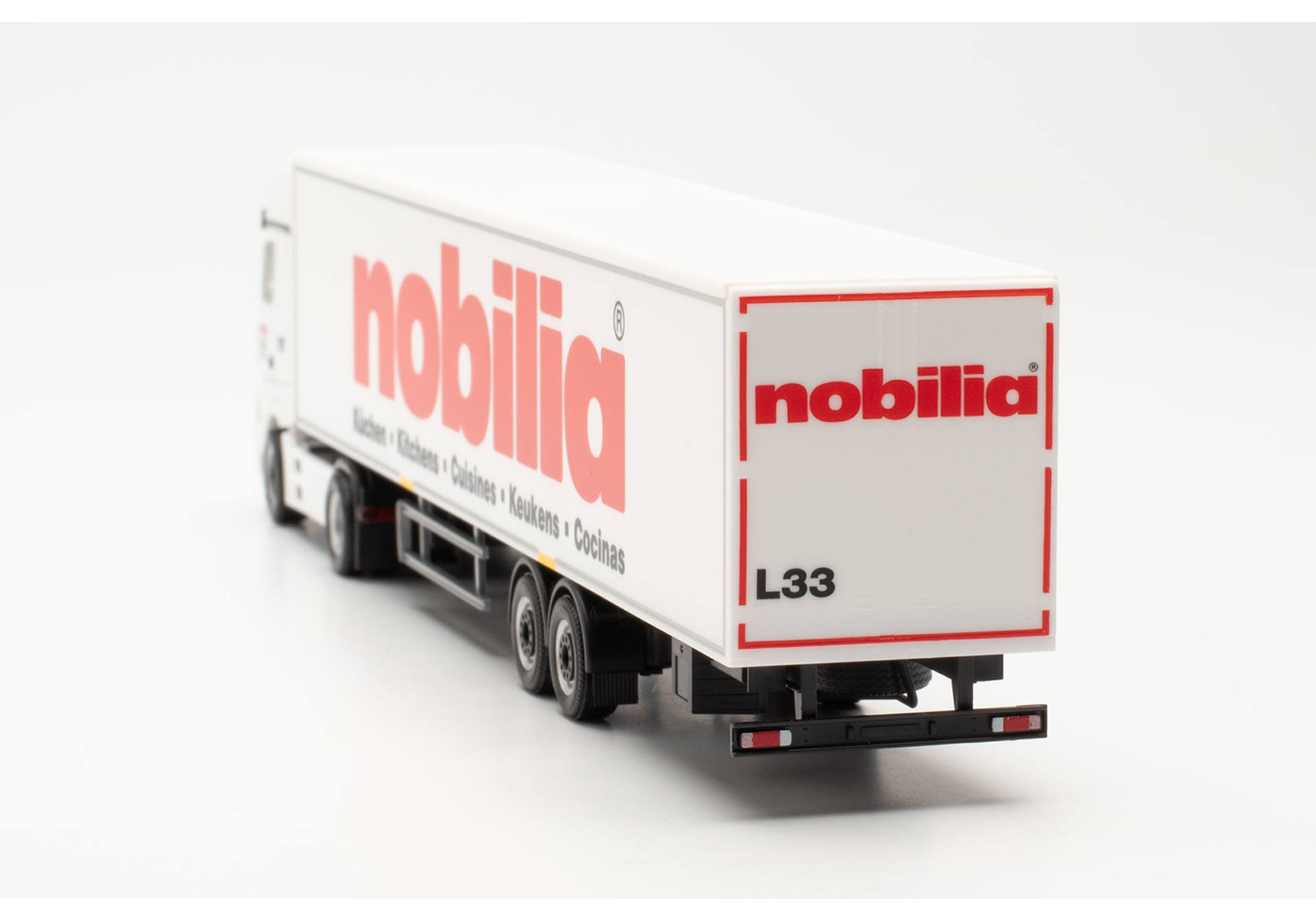 Mercedes-Benz Actros L 18 Gigaspace box semitrailer "nobilia"