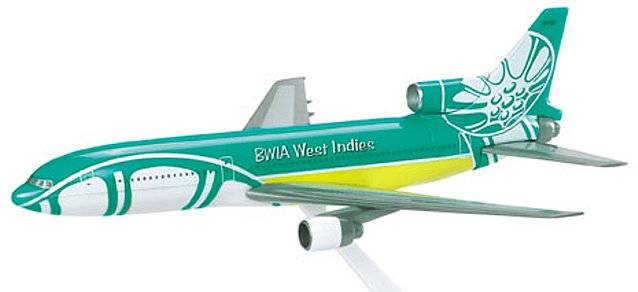 BWIA Lockheed L-1011-500. This item comes / came in Wooster branded packaging.
