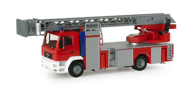 MAN LE 2000 with turnable ladder L32, red