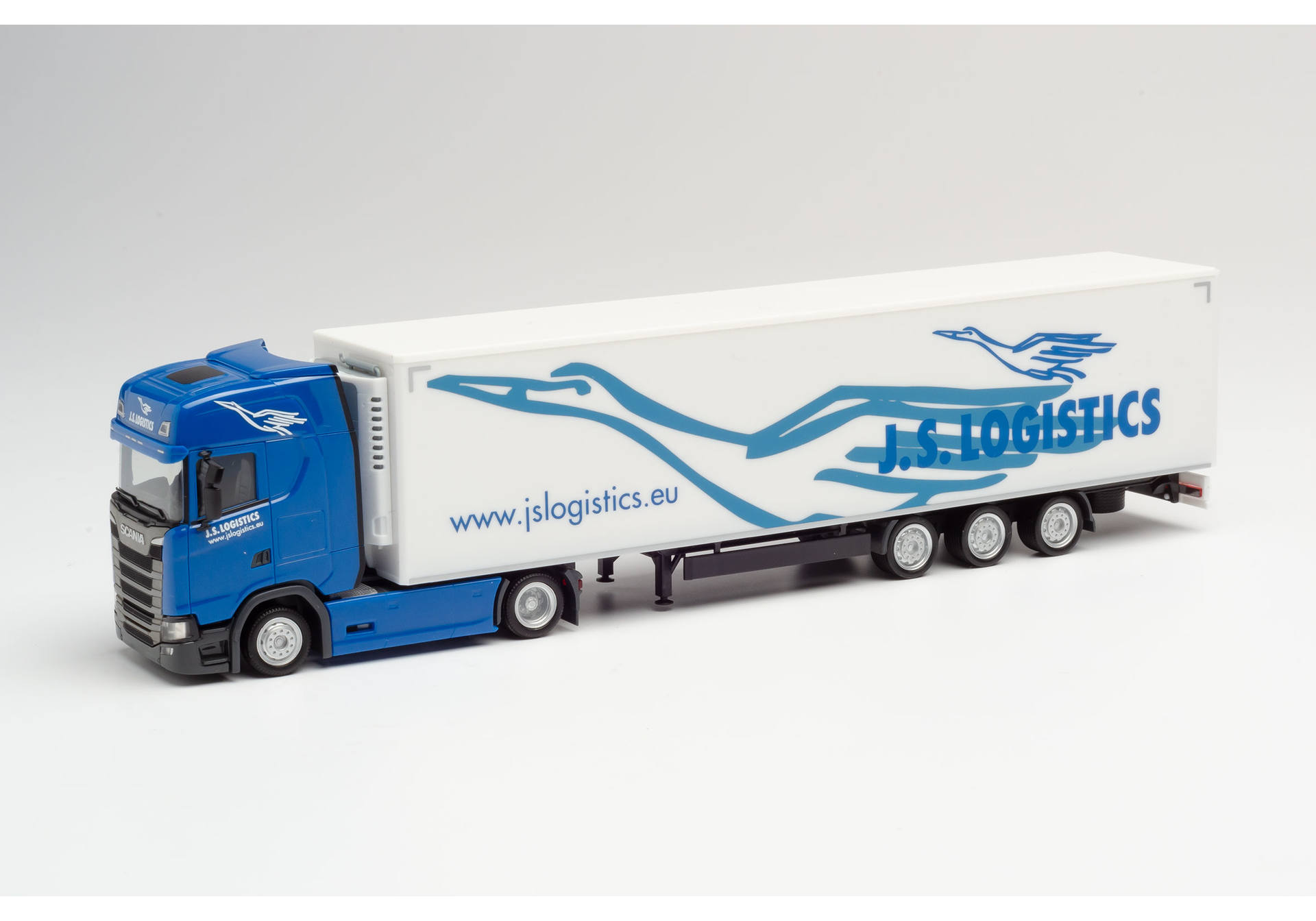 Scania CS lowliner refrigerated box trailer „JS Logistik“