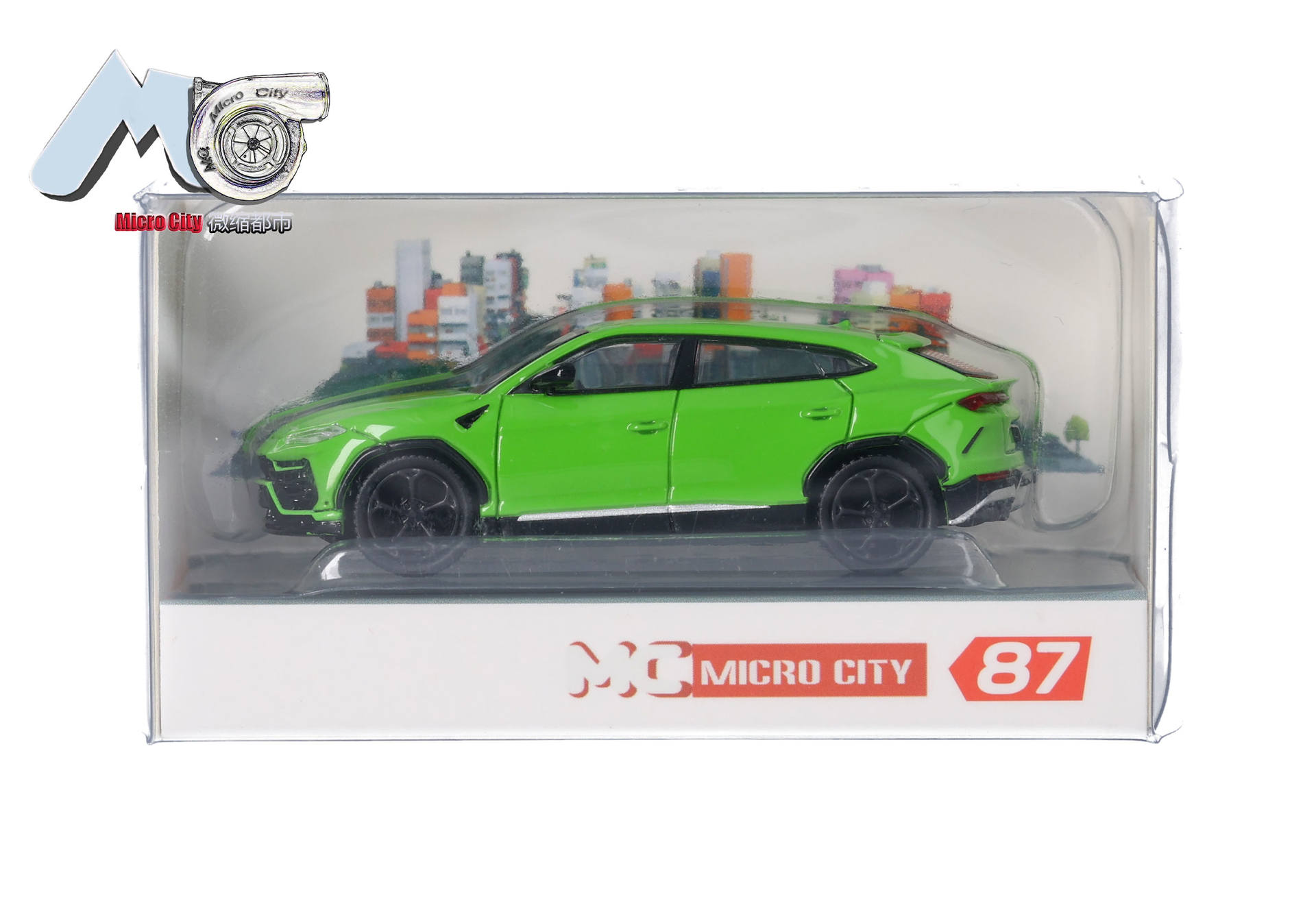 MicroCity: Lamborghini Urus, green