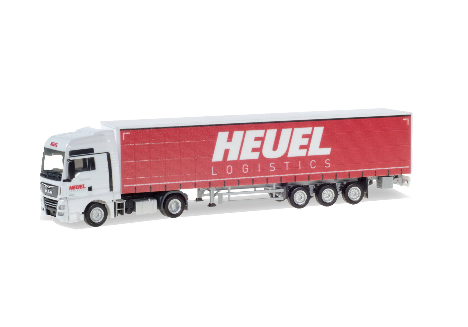 MAN TGX XXL Euro 6 curtain canvas semitrailer "Heuel"