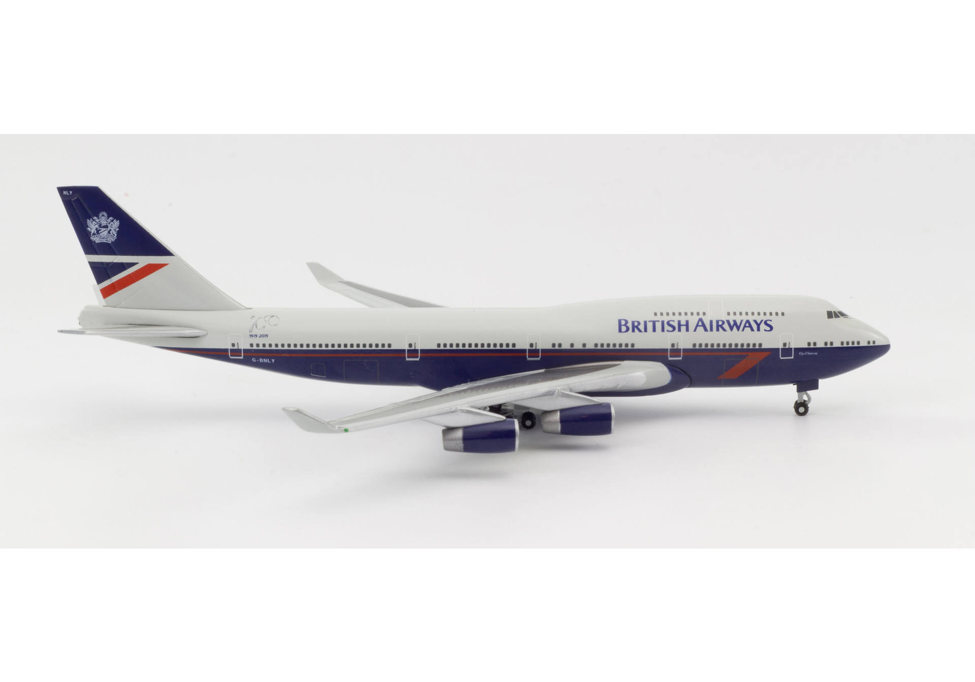 British Airways Boeing 747-400 – 100th anniversary Landor Heritage Design "City of Swansea"