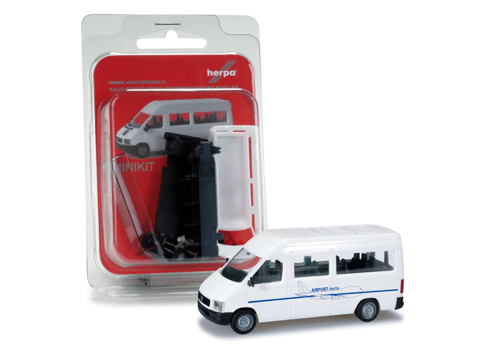 Herpa MiniKit: VW LT 2 Bus Hochdach "Airport Shuttle"