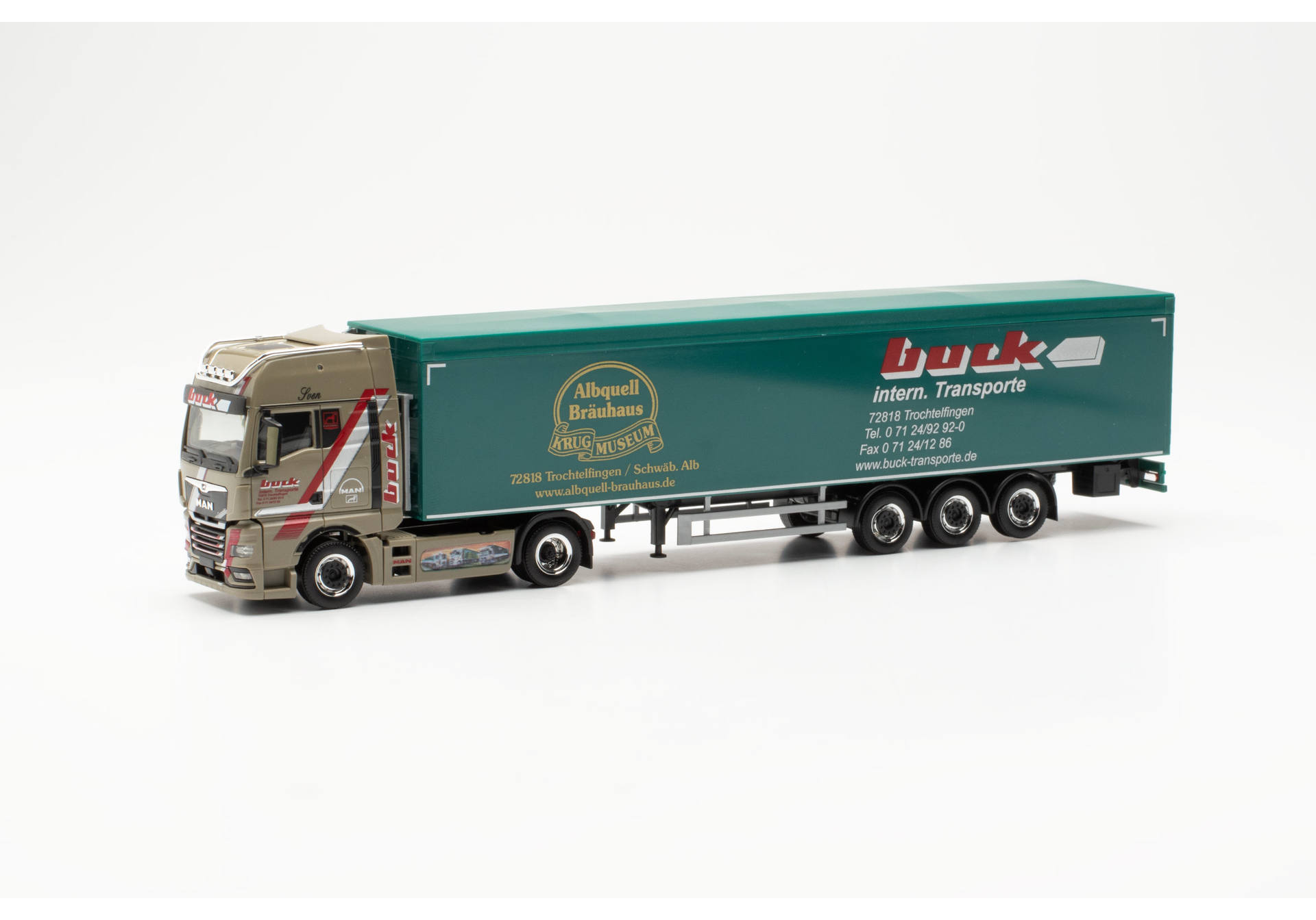 MAN TGX GX Schubboden-Sattelzug "Buck" (Baden-Württemberg/Trochtelfingen)