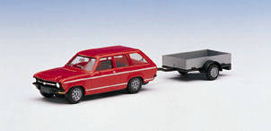 Opel Ascona Voyage with a trailer