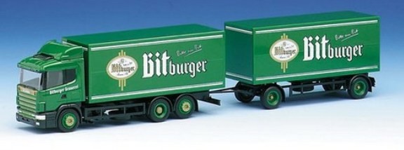 Scania 124 HL beer case trailer train 3A/2A