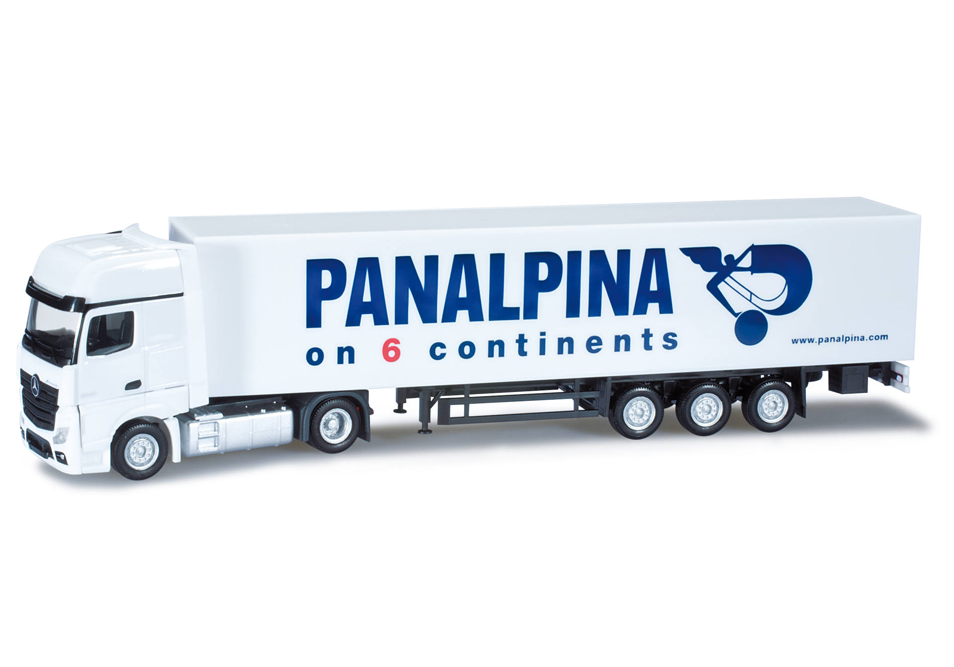 Mercedes-Benz Actros Gigaspace box semitrailer "Panalpina"