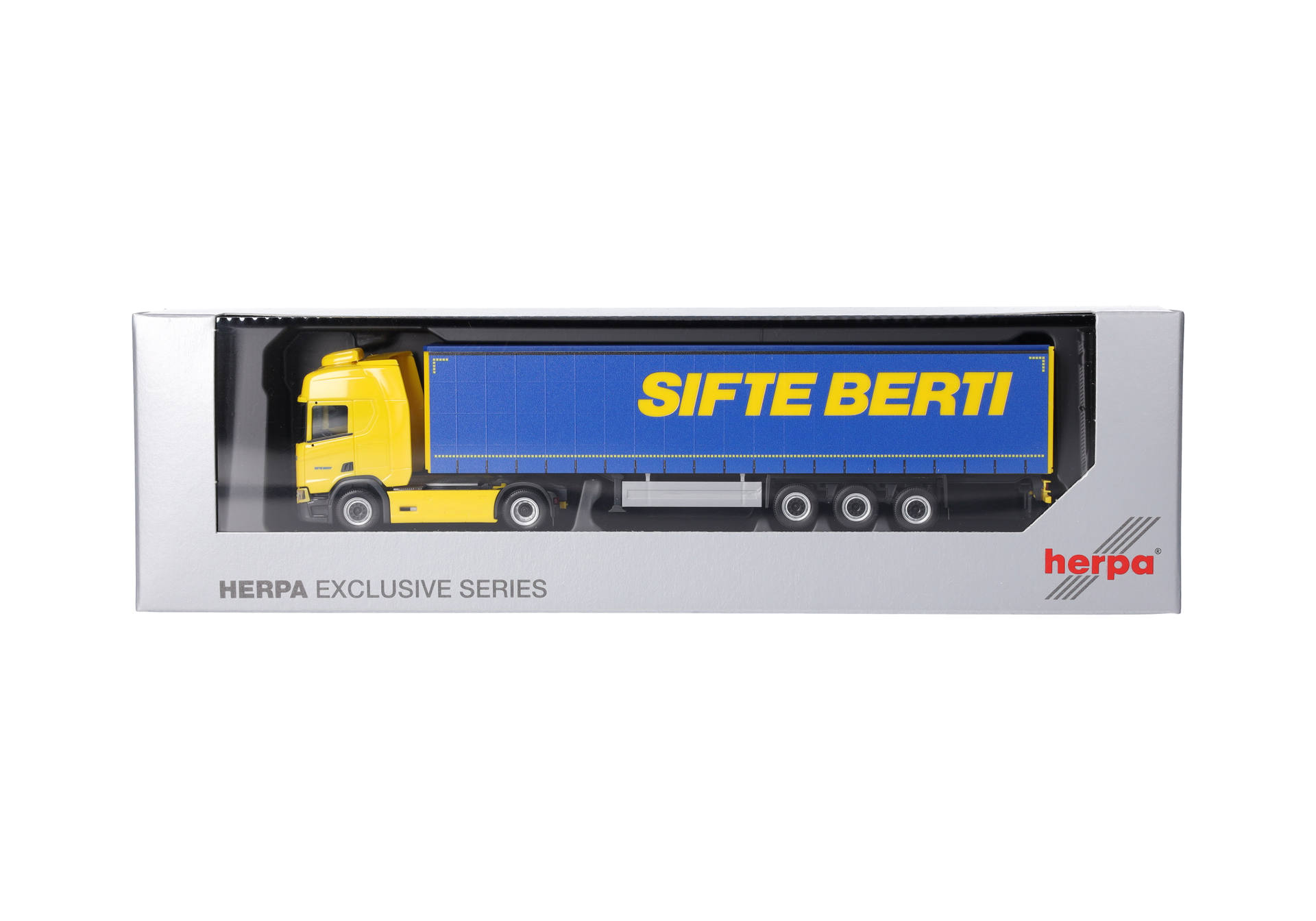 Scania CR 20 high roof curtain canvas semitrailer truck "SIFTE BERTI/PLANZER"