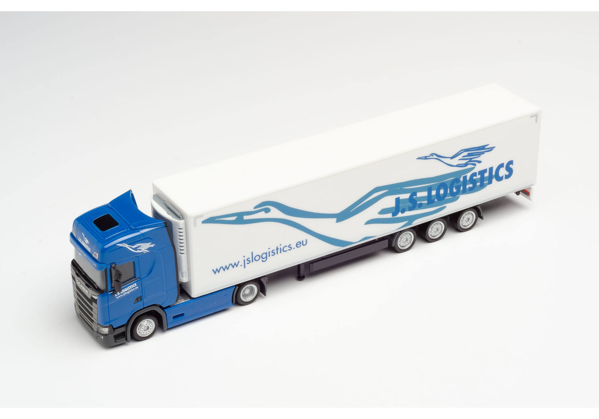 Scania CS lowliner refrigerated box trailer „JS Logistik“