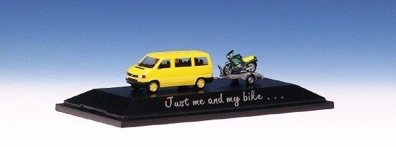 VW T4 with trailer and motorcycle PC