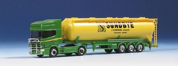 Scania 144 TL Kippsilo saddle train 2a/3a