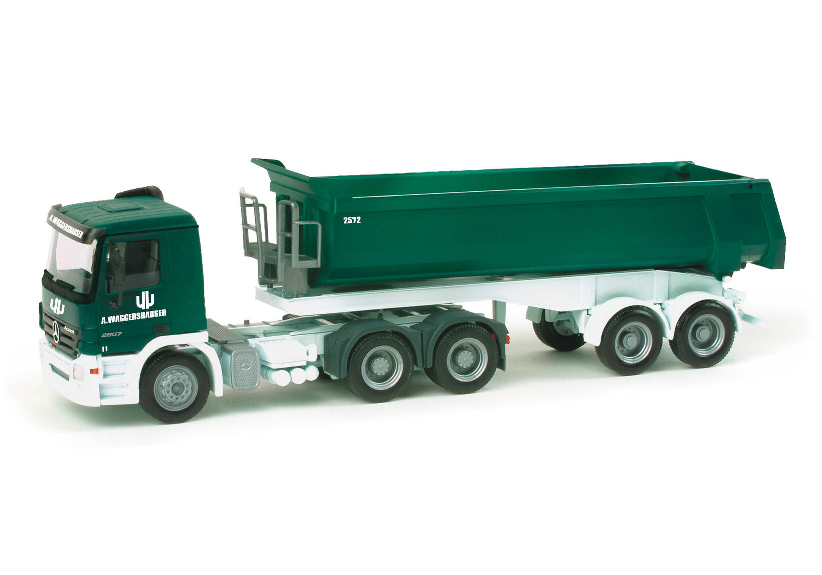 Mercedes-Benz Actros M dump semitrailer "Waggershauser"