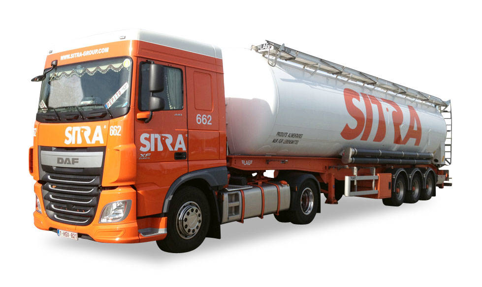 DAF XF 106 silo semitrailer "Sitra"