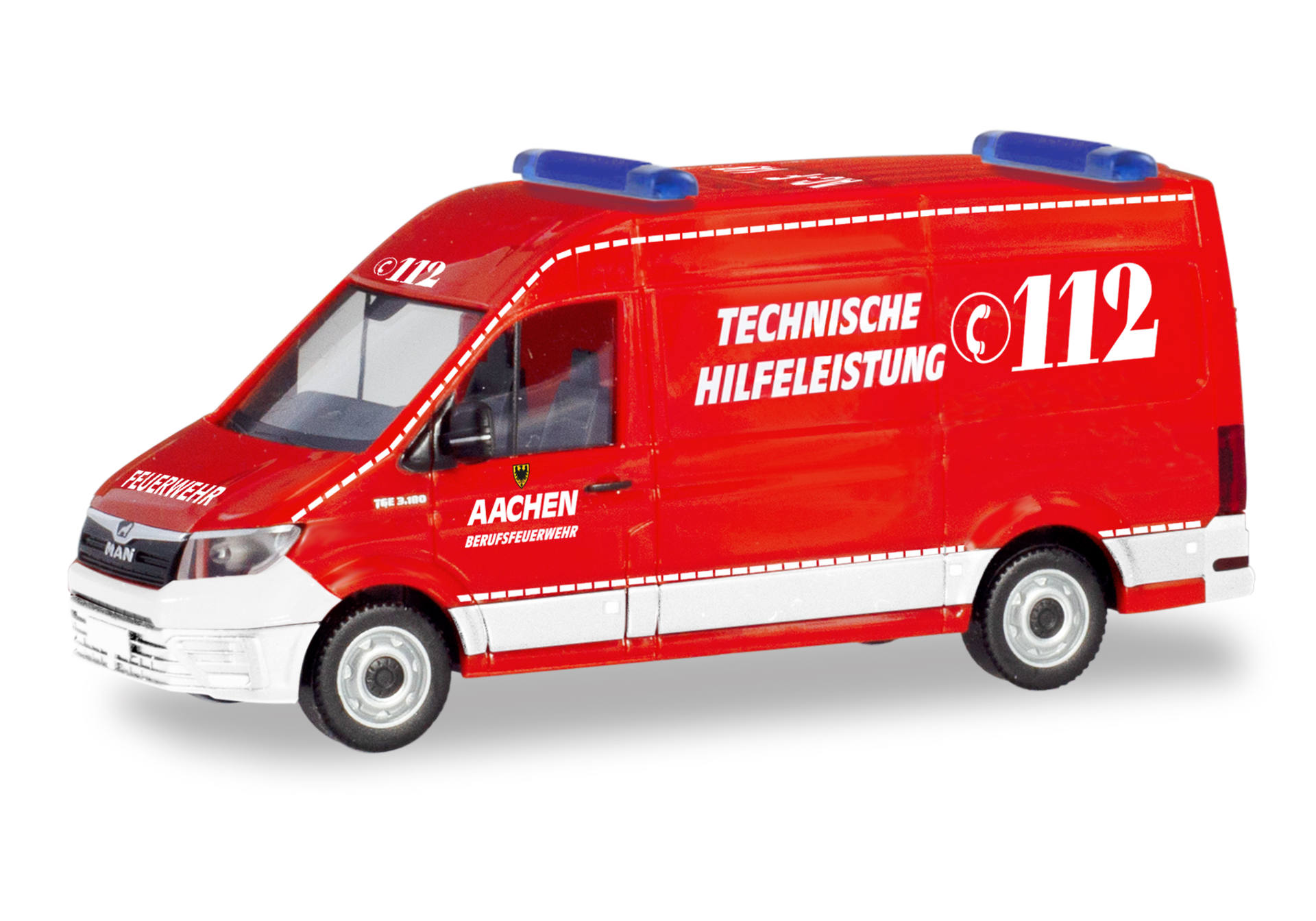 MAN TGE box truck "Feuerwehr Aachen / TechnischeHilfeleistung“