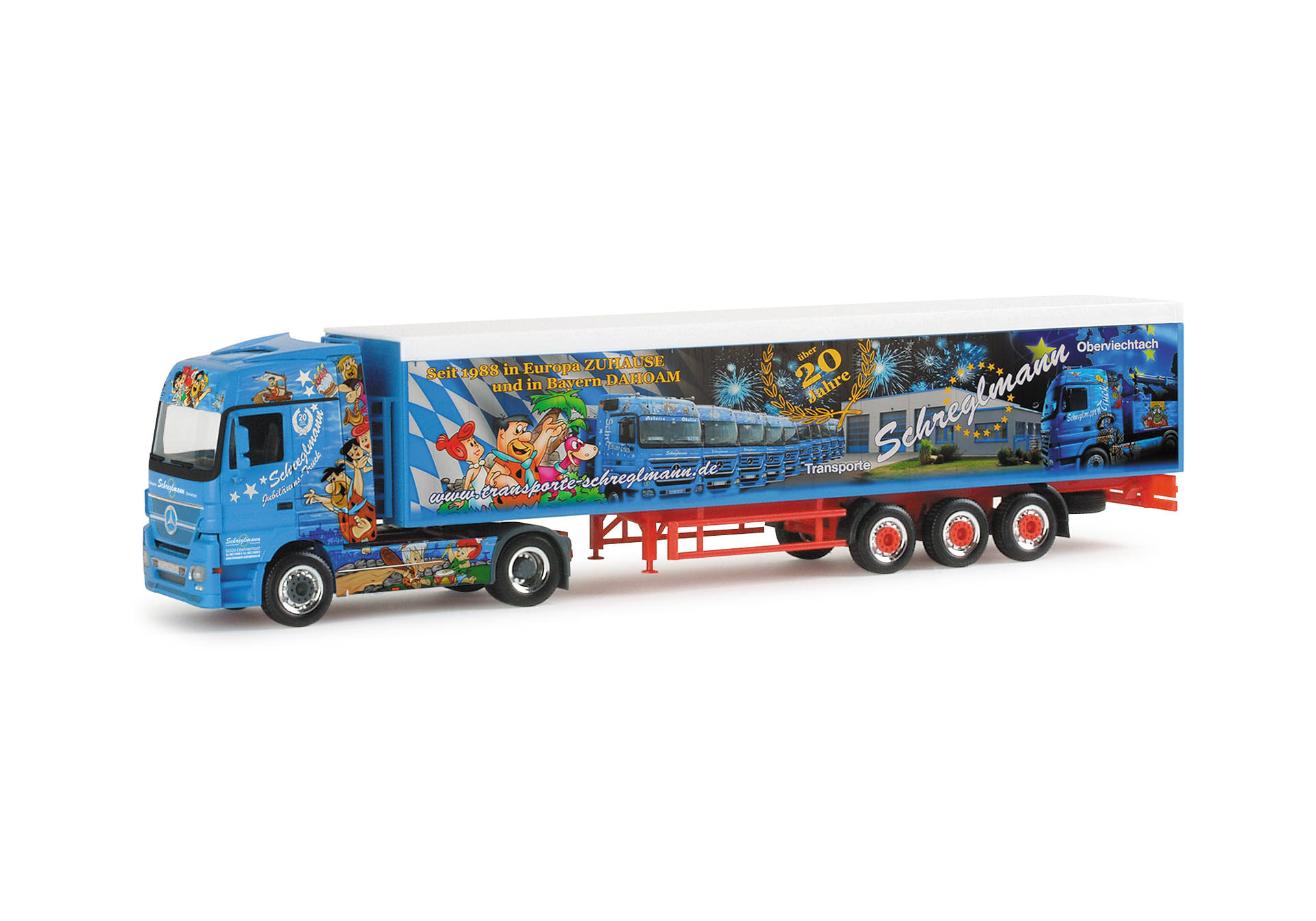 Mercedes-Benz Actros LH Schubboden-Sattelzug "Schreglmann Jubiläum"2