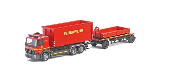 Mercedes-Benz Actros L '02 roll-off hingers 3A/2A with alternating container AB-U-Boxx