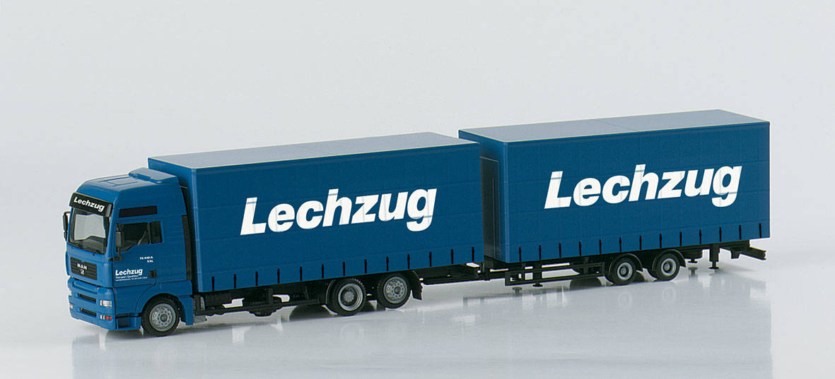 MAN TGA XXL jumbo curtain tarp trailer "Lechzug"