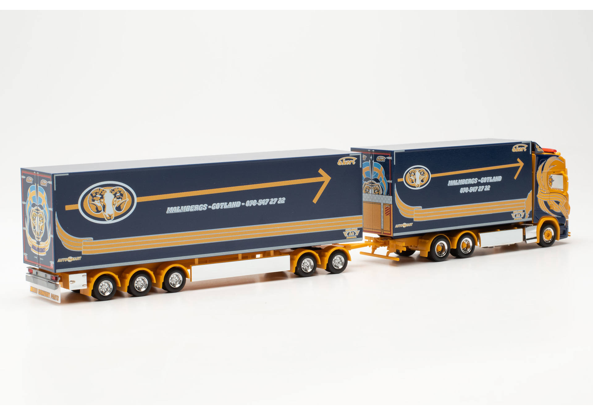 Scania CS20 high roof shwedish box truck "Malmbergs Akeri Gotland" (Sweden/Visby)