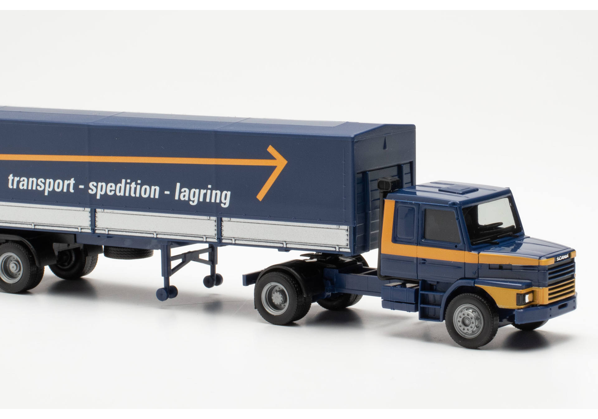 Scania Hauber Pritsche-/Planen-Sattelzug "ASG" (S)