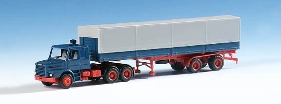 Scania Hauber 142 h platform plane saddle train 3a/2a