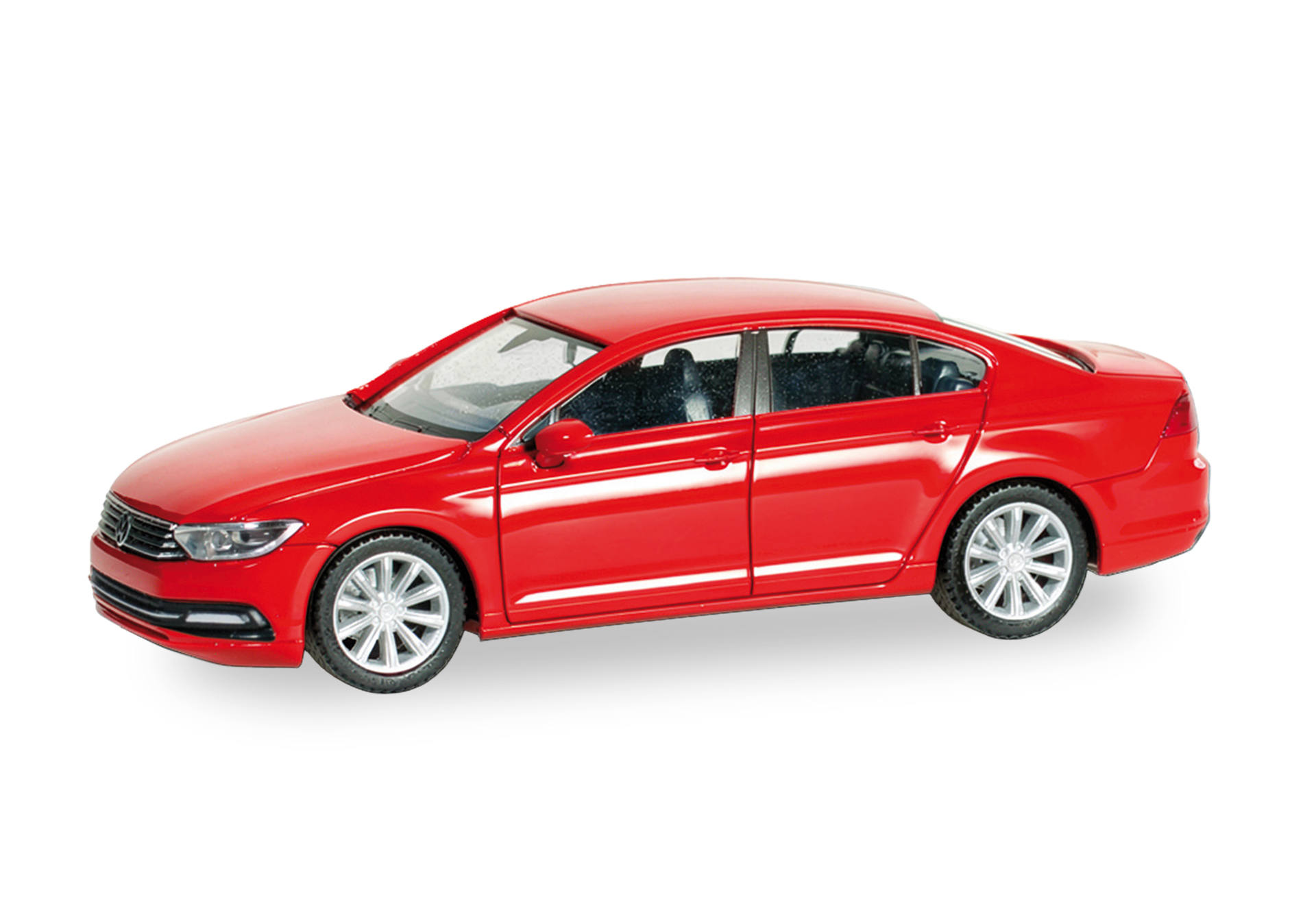 Volkswagen (VW) Passat sedan, red