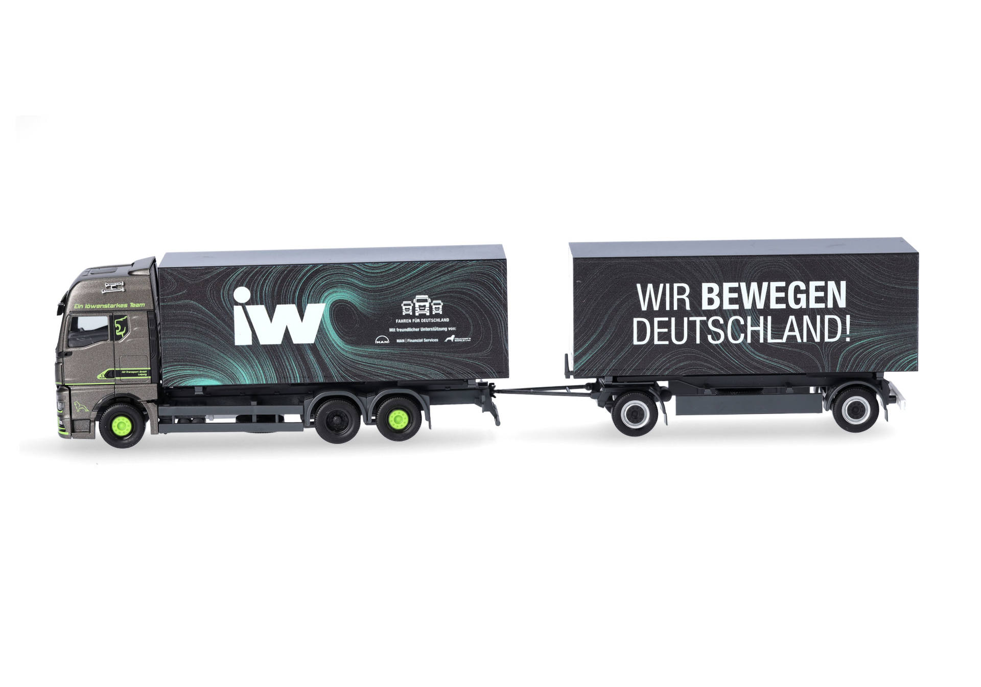 MAN TGX GX interchangeable box trailer "IW / Wir bewegen Deutschland" (Saxony/Leipzig)