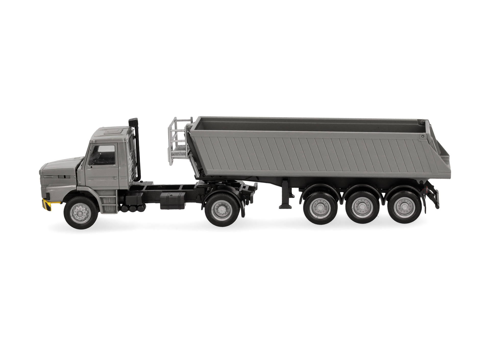 Scania Hauber Kipp-Sattelzug, grau/gelb