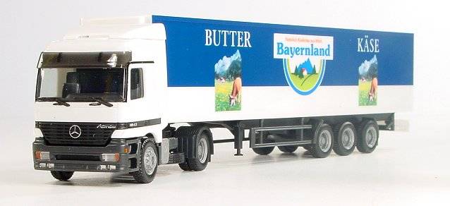 Mercedes-Benz Actros L refrigerated box semitrailer "Bayernland"