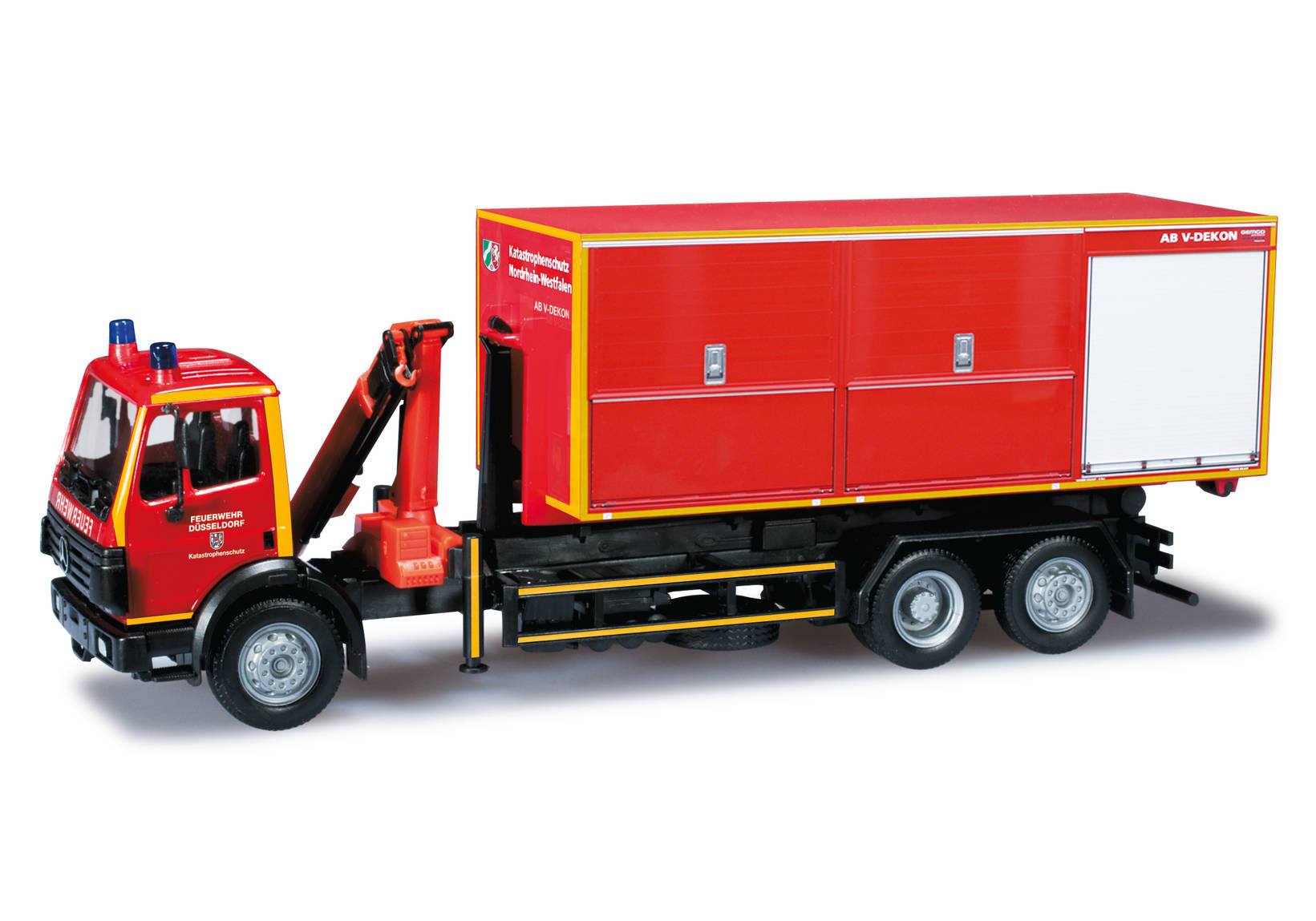 Mercedes-Benz SK Wechsellader-LKW mit Kran "Feuerwehr Düsseldorf"