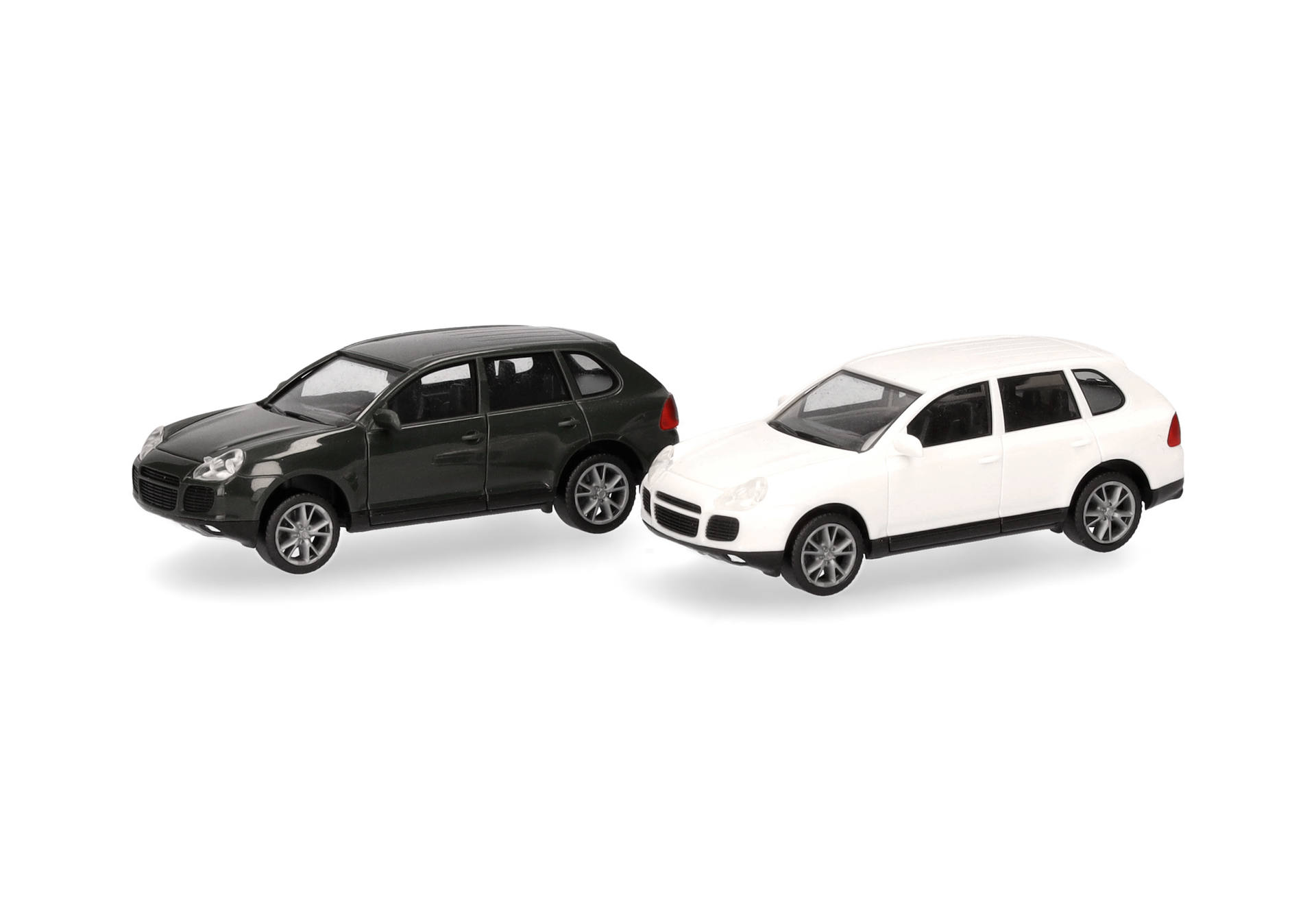 Herpa MiniKit: Porsche Cayenne Turbo, british racing green/sandweiß