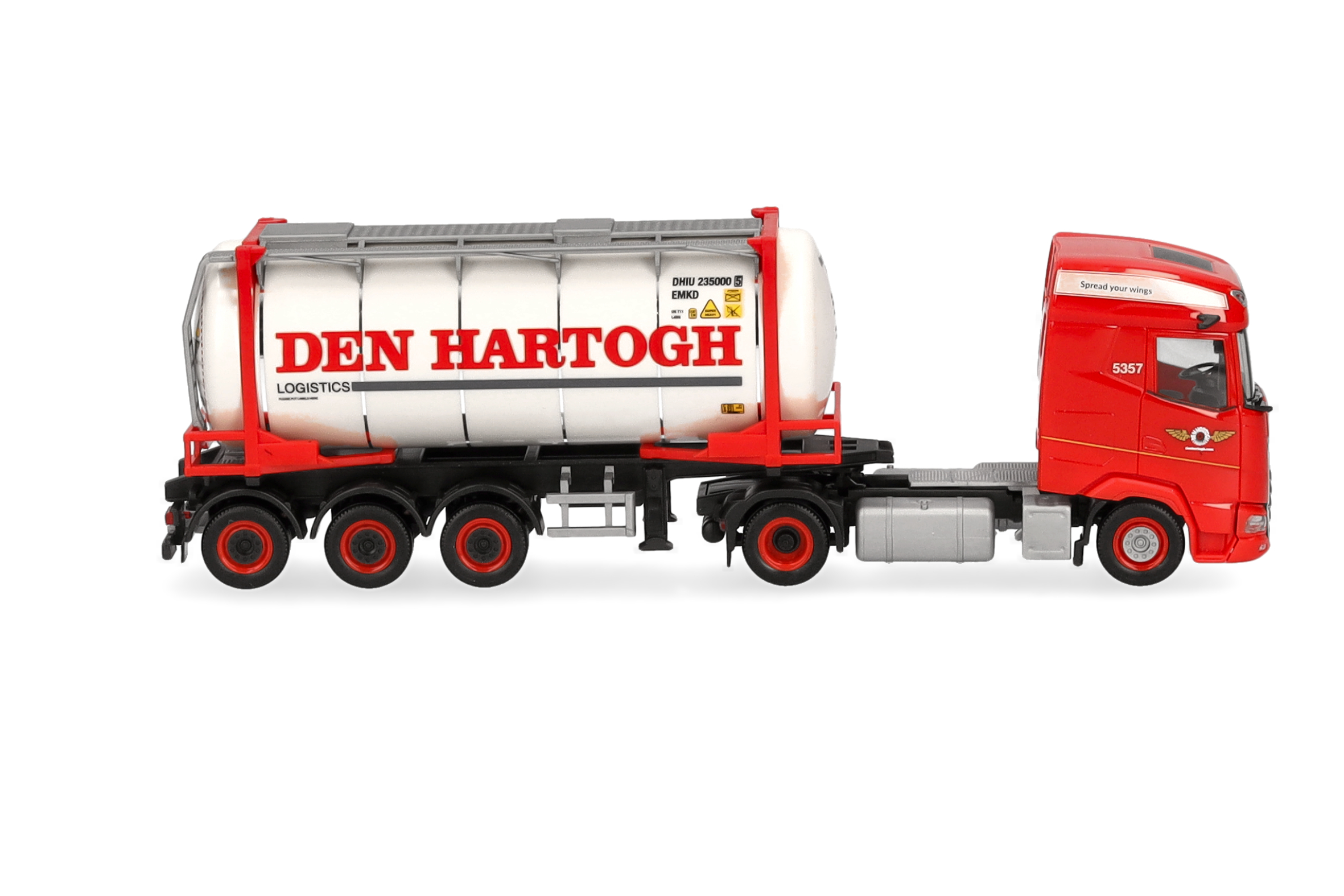 truck, truck trailer, tank trailer, red truck, model car