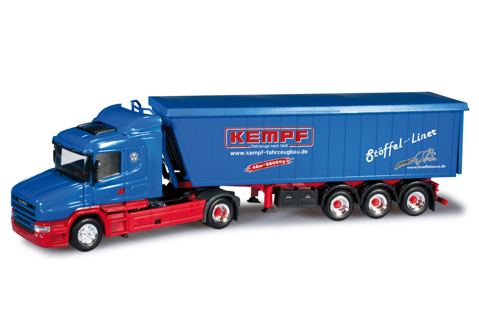 Scania Hauber Kempf Kippsattelzug "Kempf Vorführfahrzeug"