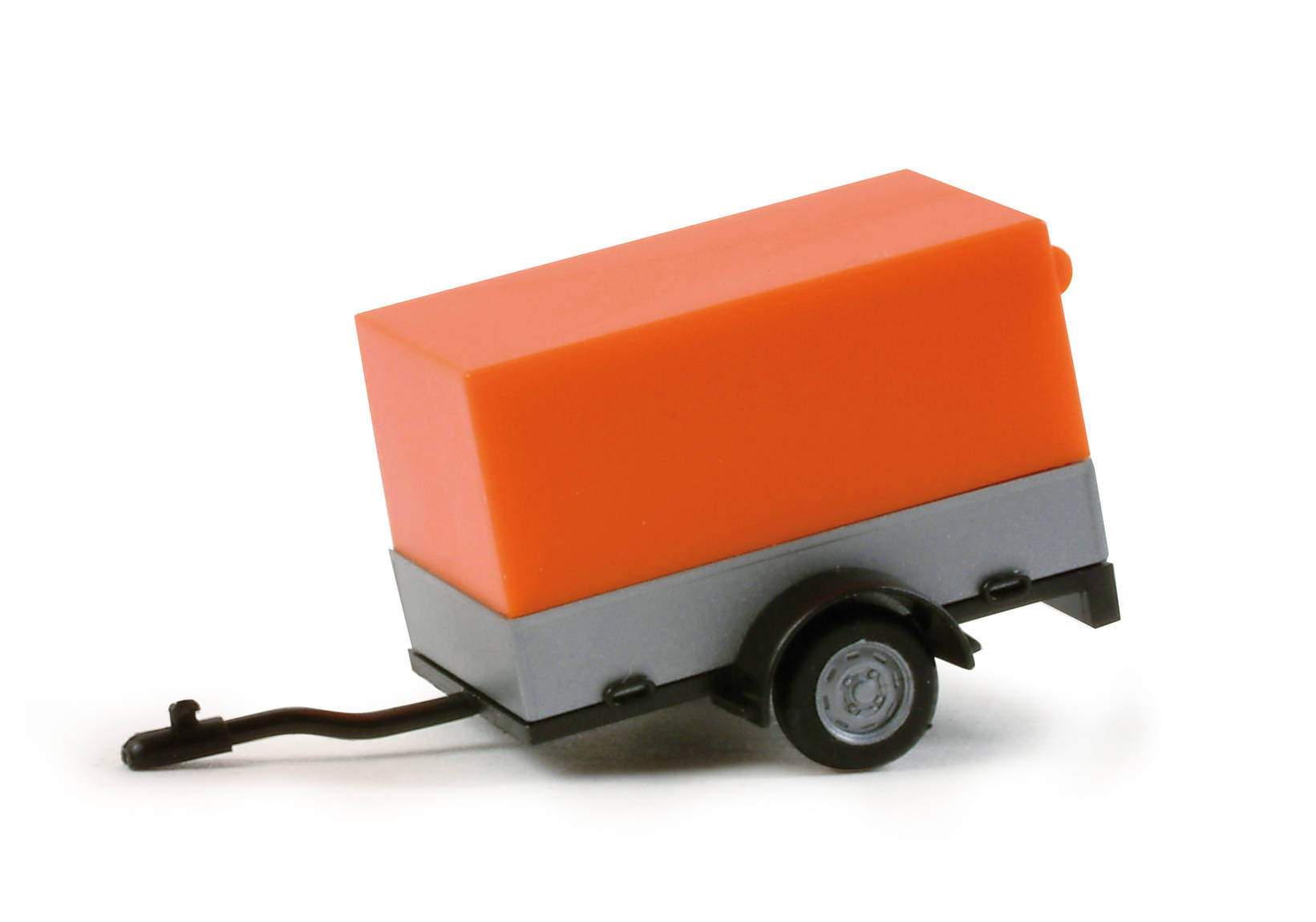 Car trailer with open canvas