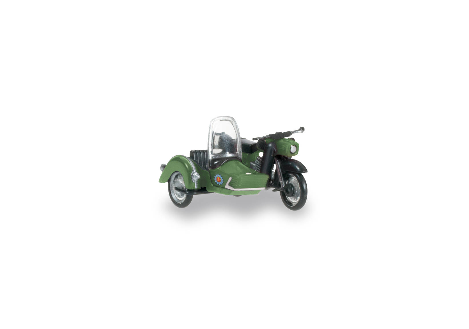 MZ 25 with matching sidecar "People Police"