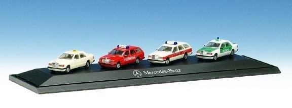 Mercedes-Benz 4 car emergency vehicles E-Class Alt Taxi Fire Brigade emergency doctor police
