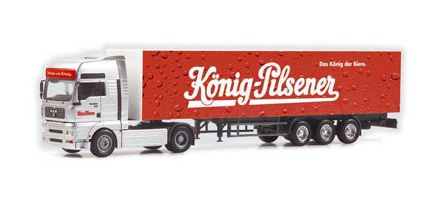 MAN TGA XXL box semitrailer "Koenig Pilsener"