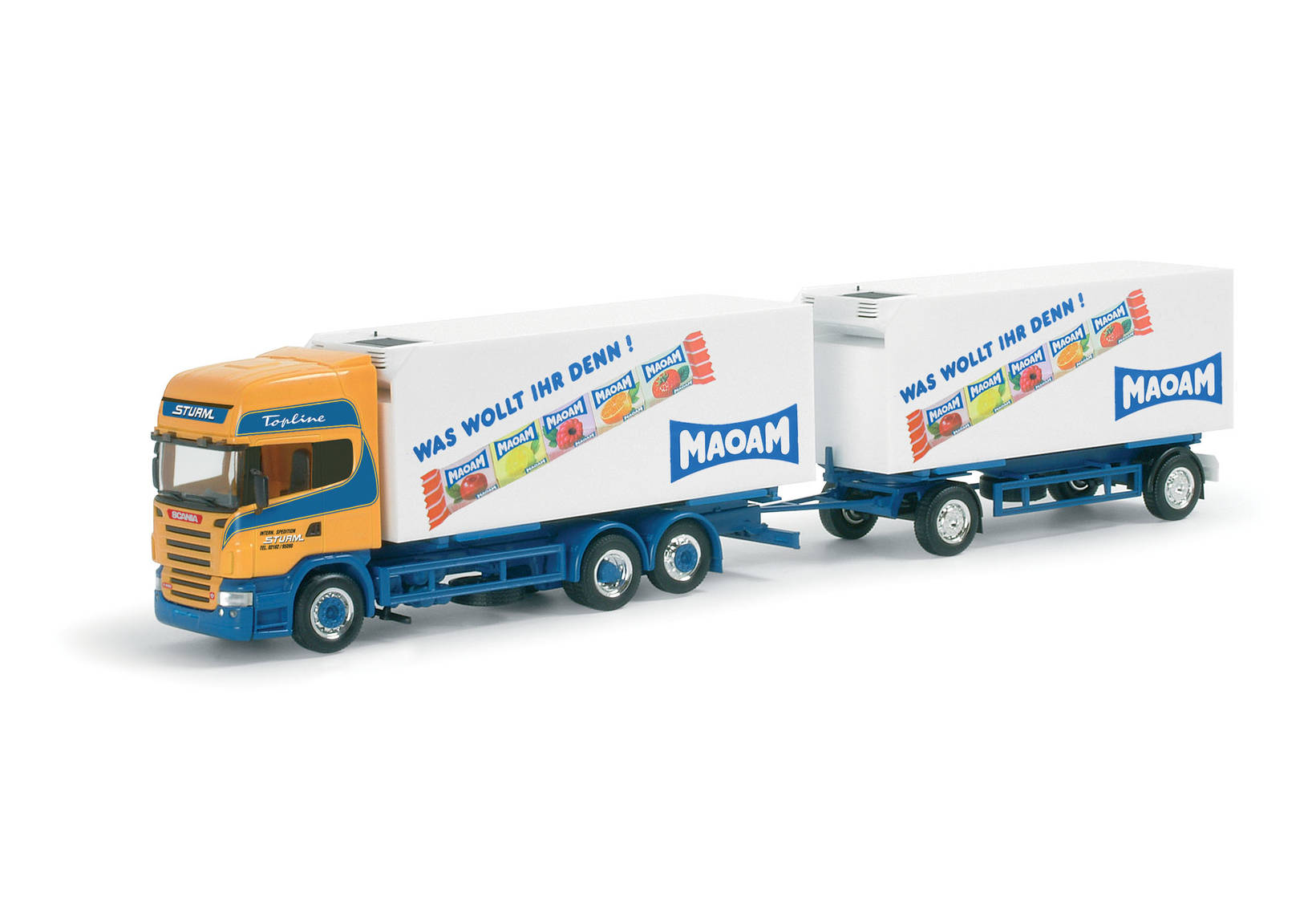 Scania R TL interchangeable box trailer "Sturm / MAOAM"