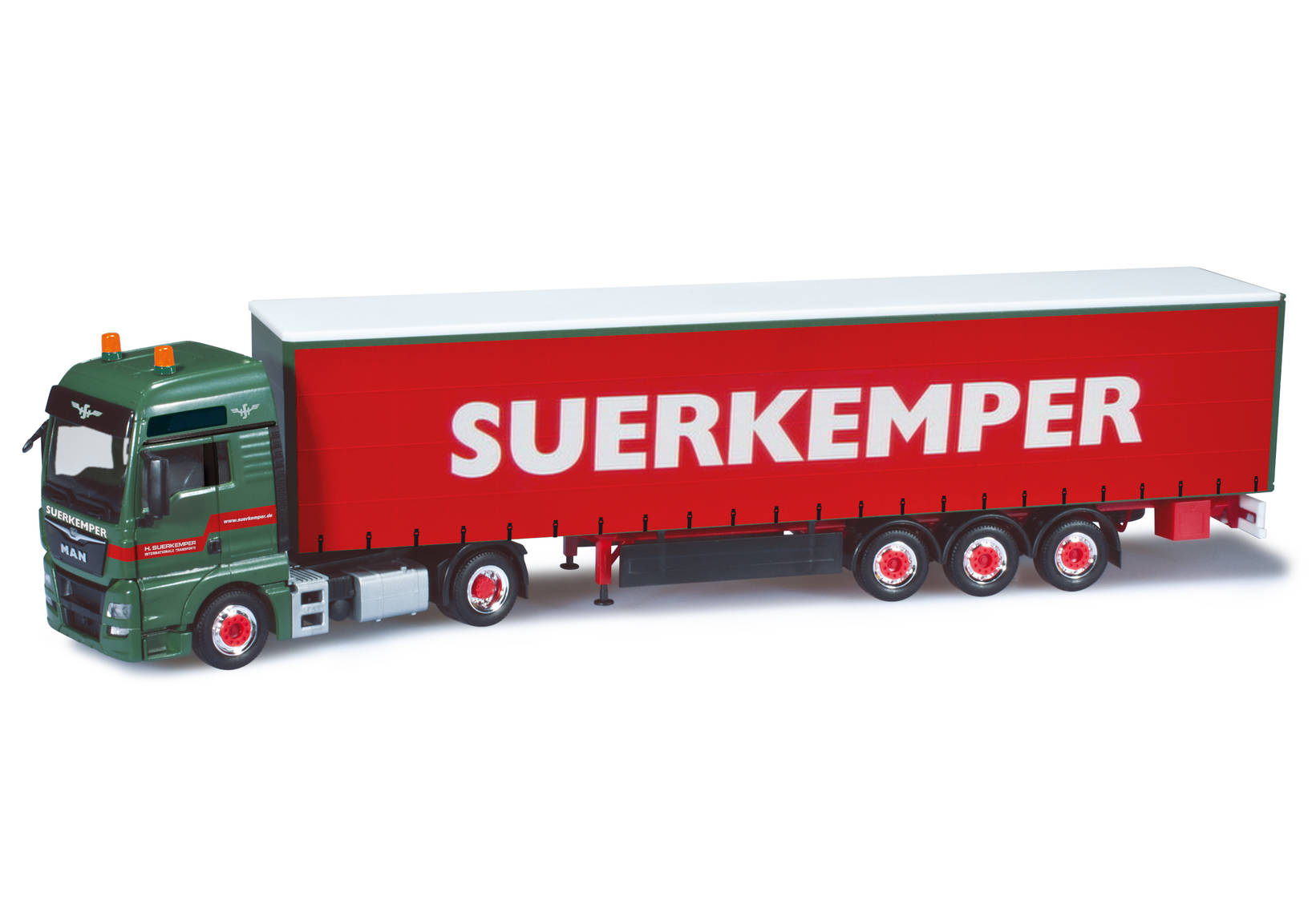 MAN TGX XXL Euro 6 Gardinenplanen-Sattelzug "Suerkemper"