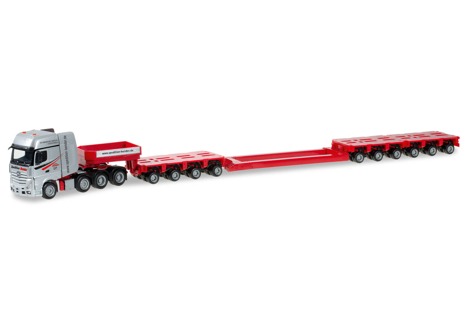 Mercedes-Benz Actros SLT Goldhofer low boy semitrailer "Bender"