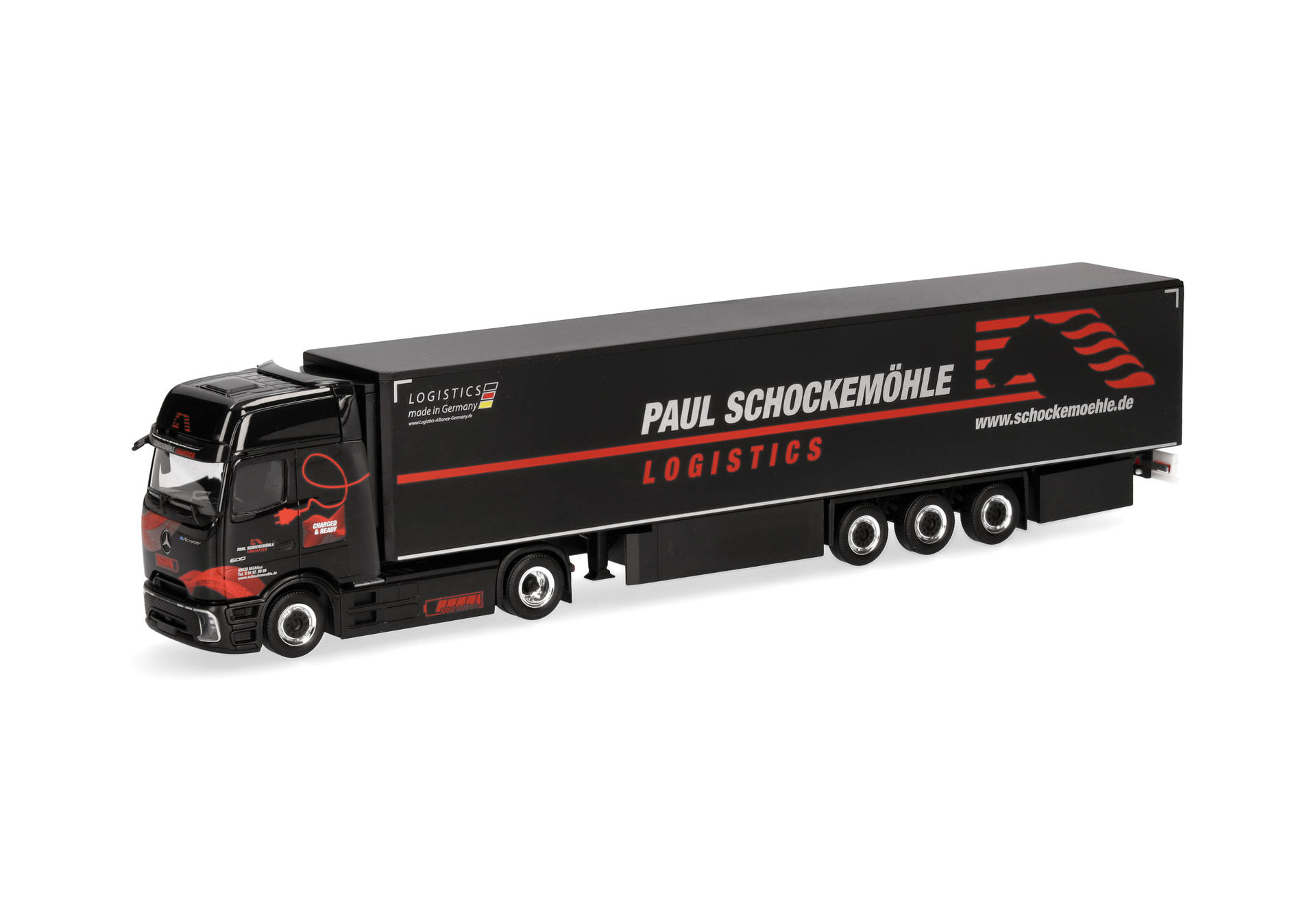 Mercedes-Benz eActros 600 ProCabin Gigaspace refrigerated box semitrailer "Paul Schockemöhle"