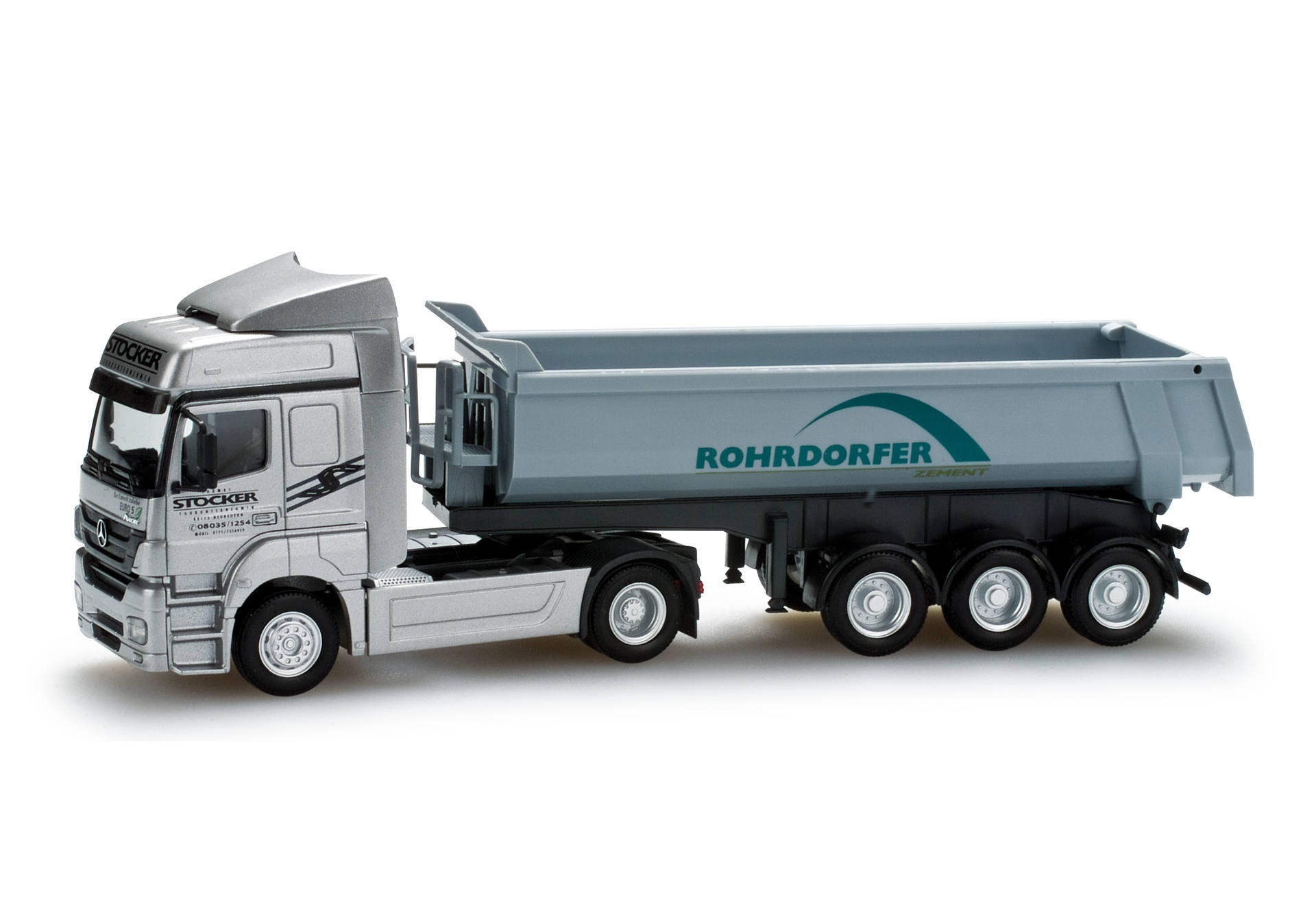 Mercedes-Benz Axor Rundmulden-Sattelzug "Rohrdorfer Zement"