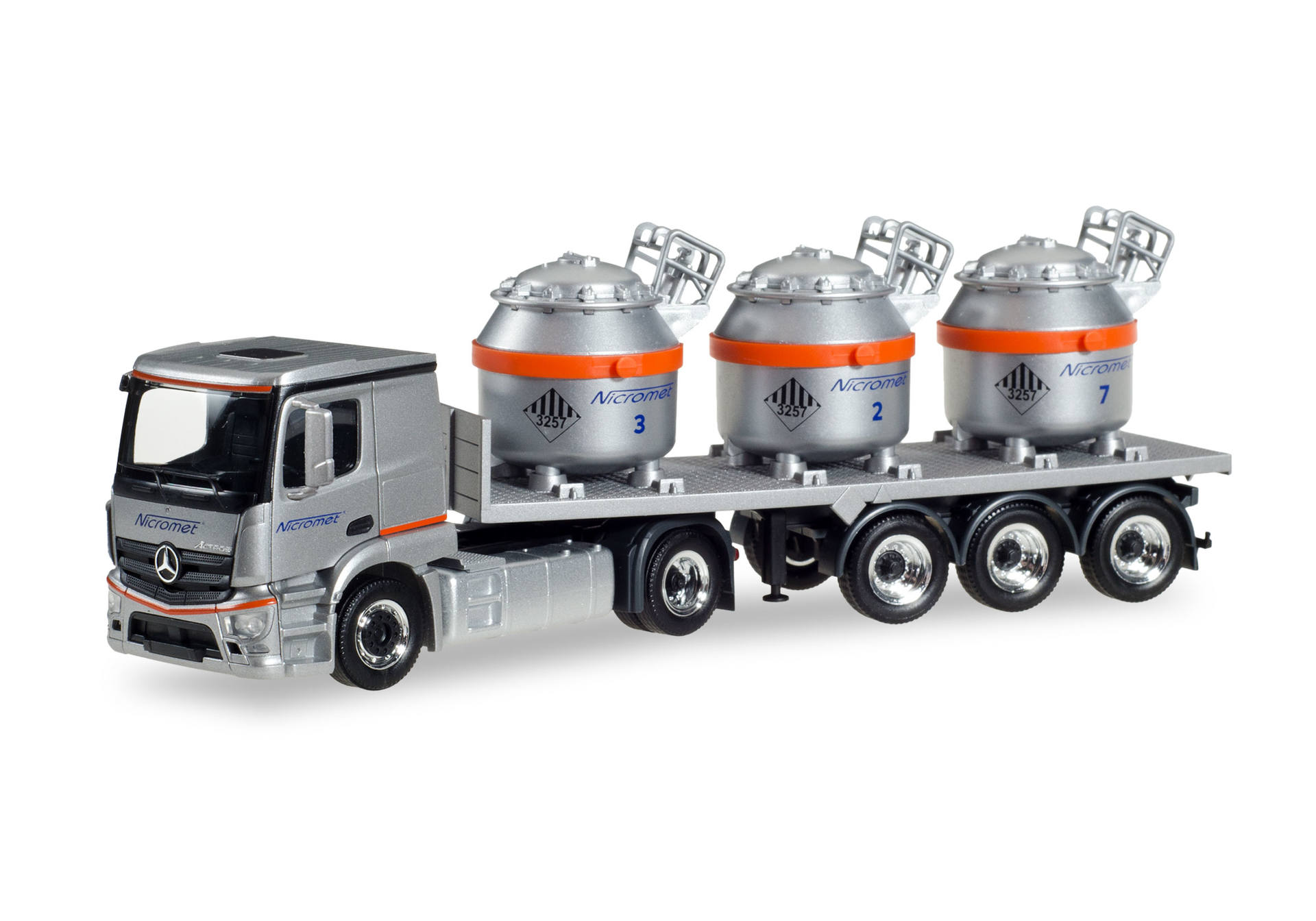 Mercedes-Benz Actros Classicspace 2,3 Aluminiumtiegel-Sattelzug "Nicromet" (PL)