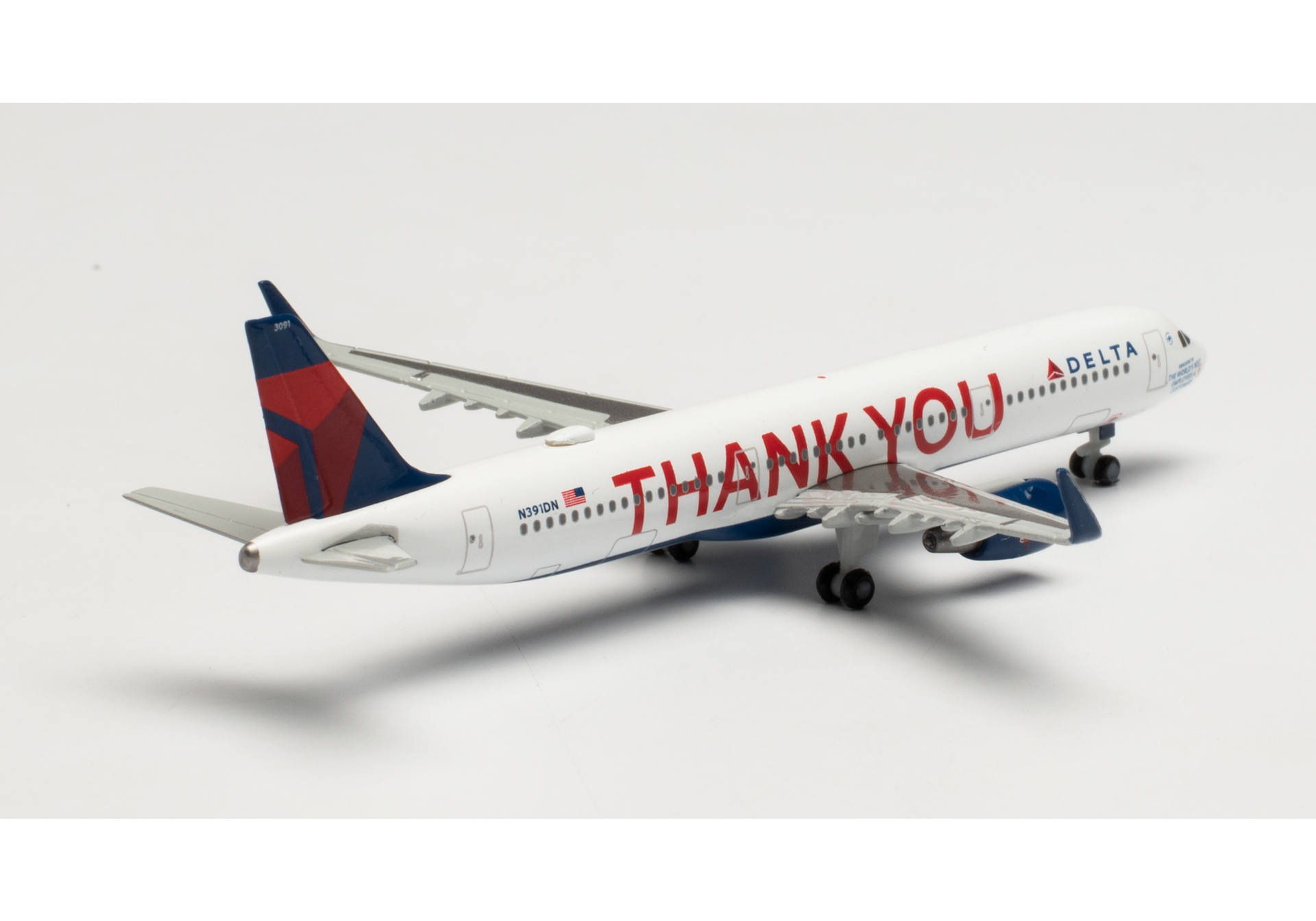 Delta Air Lines Airbus A321 “Thank you” – N391DN