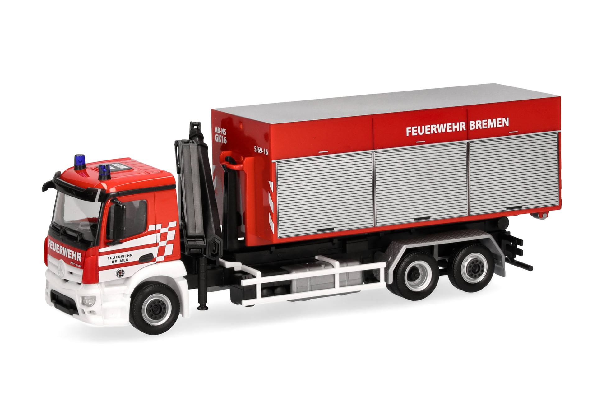 Mercedes-Benz Actros M swap body vehicle "Fire Brigade Bremen"